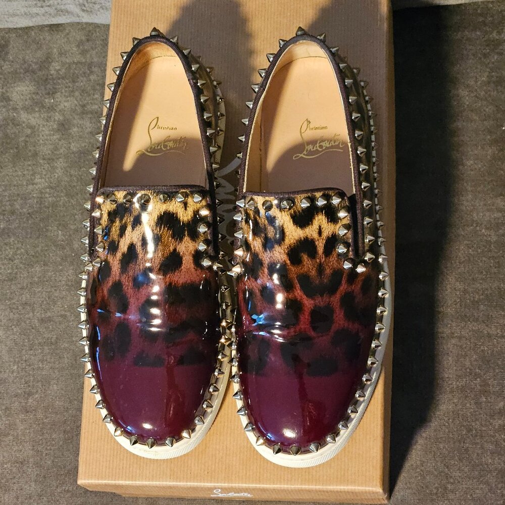 Christian Louboutin women's Boat shoes - Patent leather, size 37.5